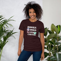 Thumbnail for Books Dogs Short-sleeve unisex t-shirt - Jep's Java