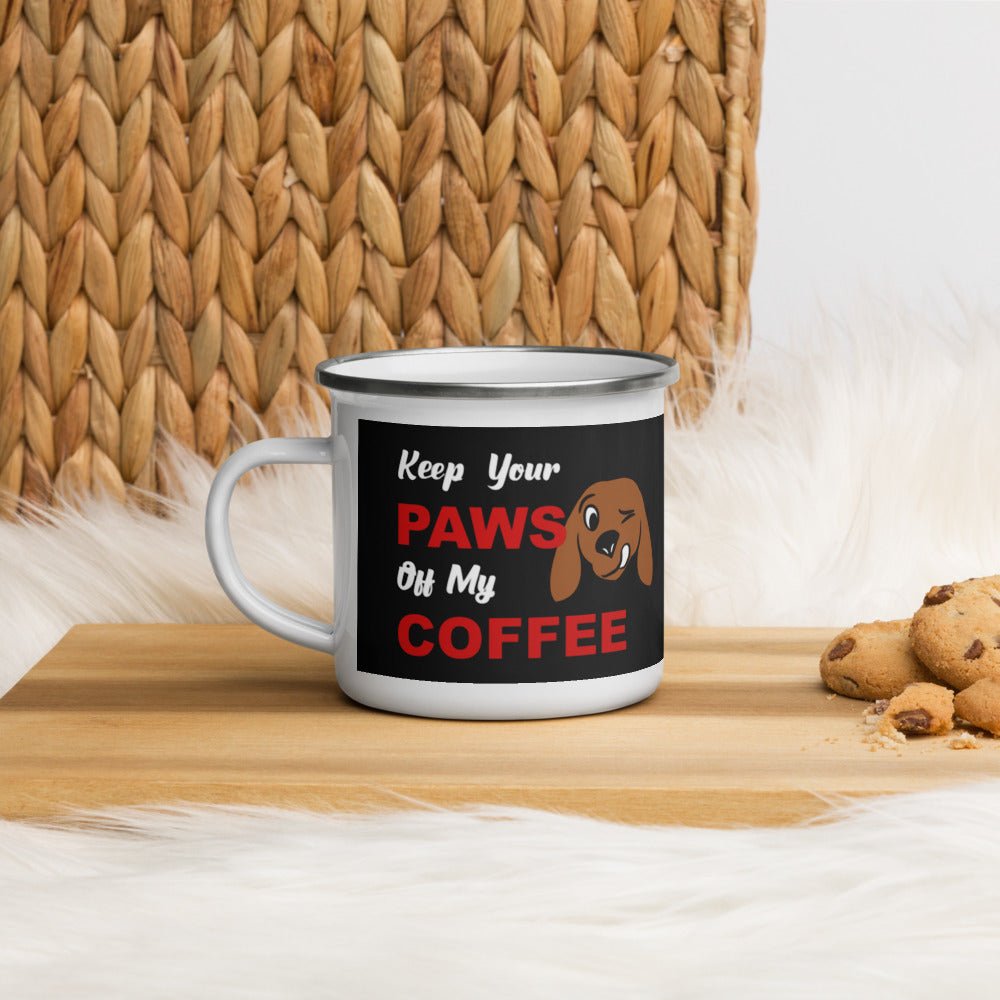 Coffee Paws Enamel Mug - Jep's Java